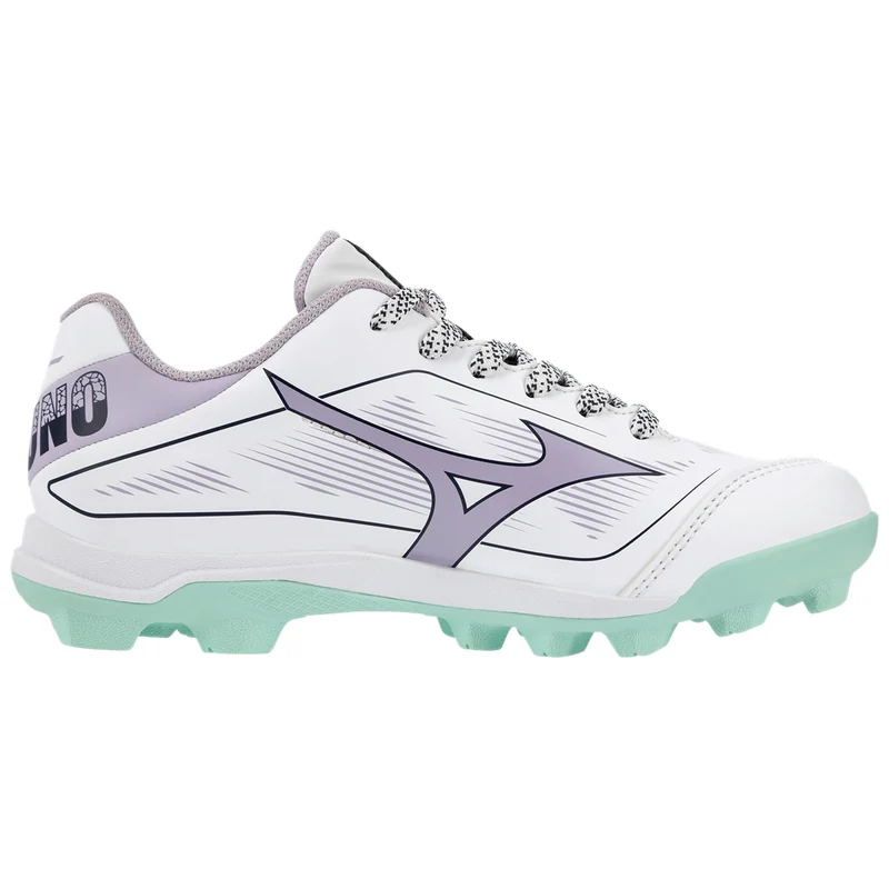 Mizuno Cushionrevo Finch Jr. softball cleat (2026) 5 / White/Lavender