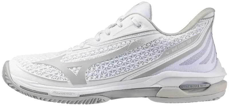 Mizuno 550121 Wave Exceed Tour 7 Cc Women's Racquet Sports Shoe - White Harbor Mist White / 7