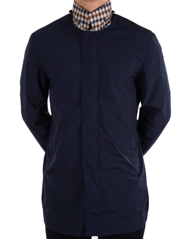 Aquascutum Packable Trench Coat Navy 3XL