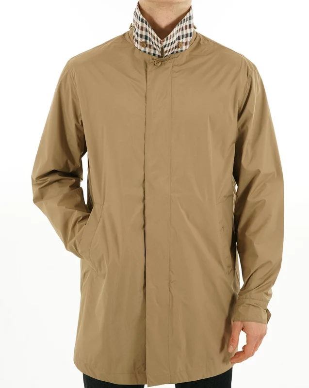 Aquascutum Packable Trench Coat Khaki M
