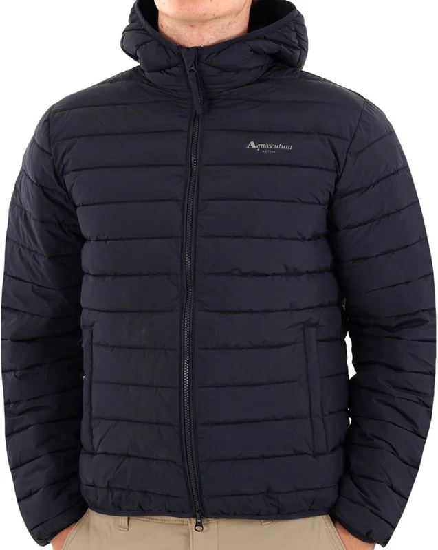 Aquascutum Hooded 100 GSM Jacket Navy 2XL