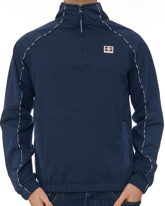 Aquascutum Qtr Zip Tech Sweat Navy L