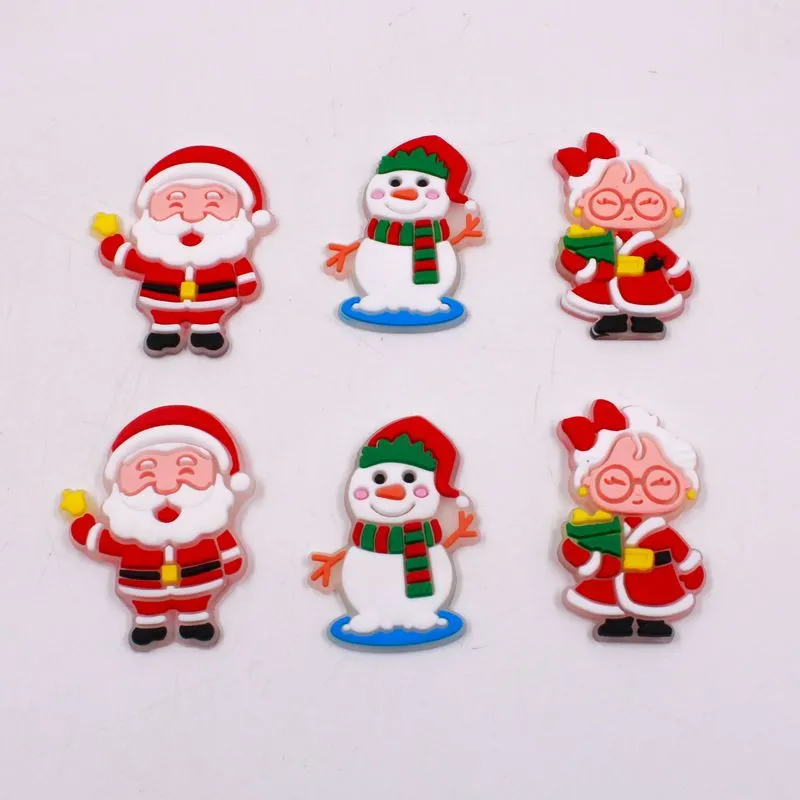Kit Aplique Natal Boneco De Neve Emborrachado Com 5 Peças 201 - Vermelho