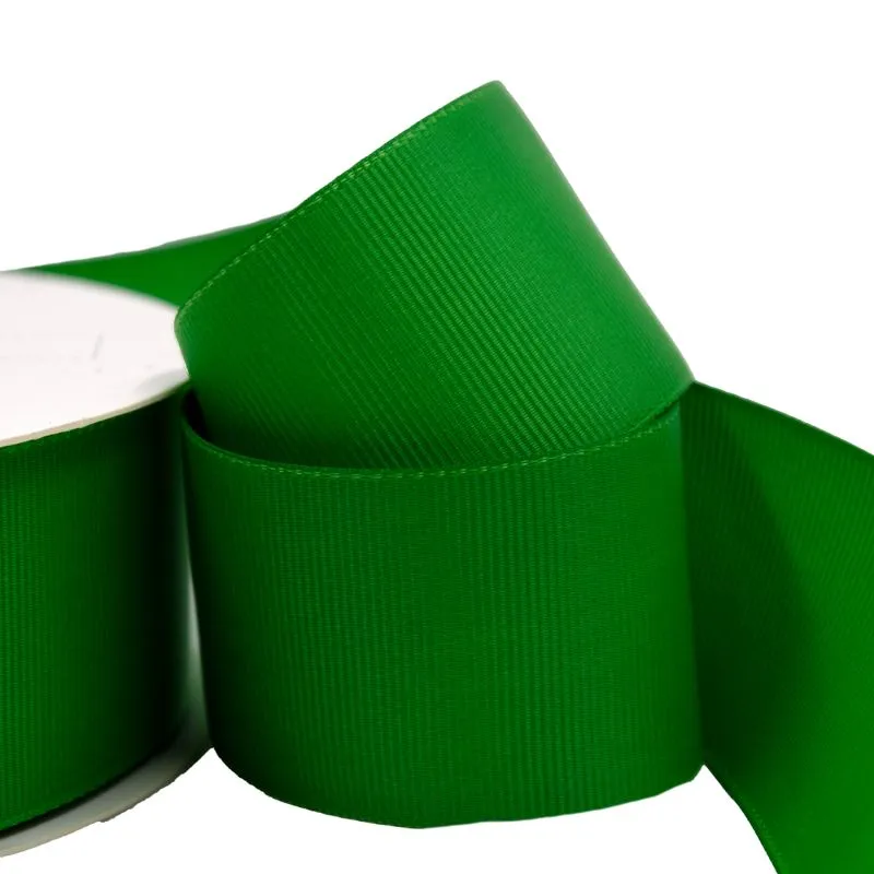 FITA DE GORGURAO LISA LADEIRA PREMIUM 38MM EM POLIESTER COM 01 METRO 580Y - Verde Esmeralda