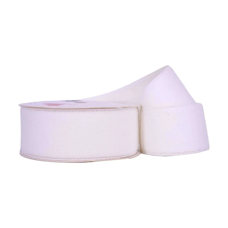 Fita De Veludo Ondulada 40Mm Em Poliester Com 01 Metro 209 - Branco Z9