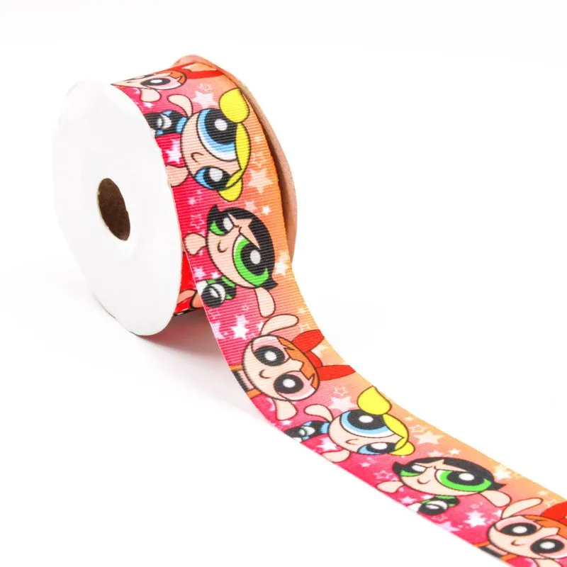Fita De Gorgurão Meninas Super Poderosas Estrela 141 38Mm Com 01 Metro 103 - Colorido