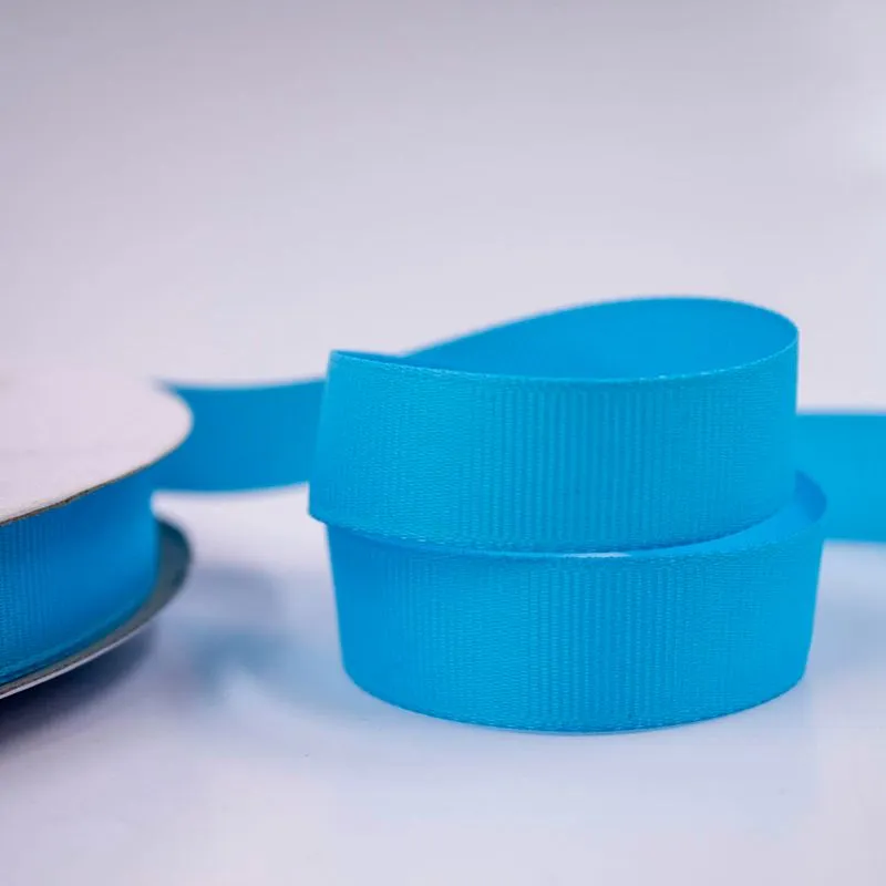 FITA DE GORGURAO LISA 15MM EM POLIESTER COM 01 METROS Azul Turquesa 013