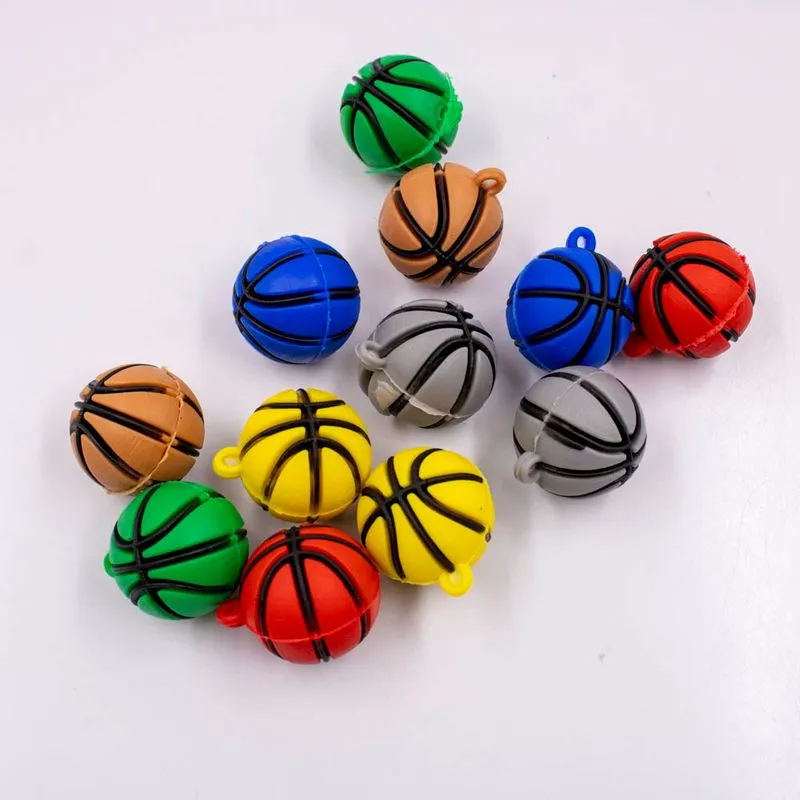 Pingentes Bola De Basquete 50Mm Emborrachado Com 06 Peças 103 - Colorido