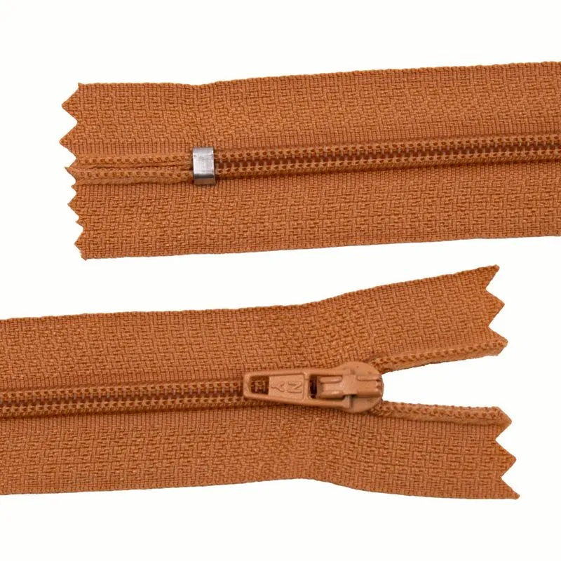 Zíper Comum 50Cm Em Nylon Com 01 Unidades 020F - Terracota