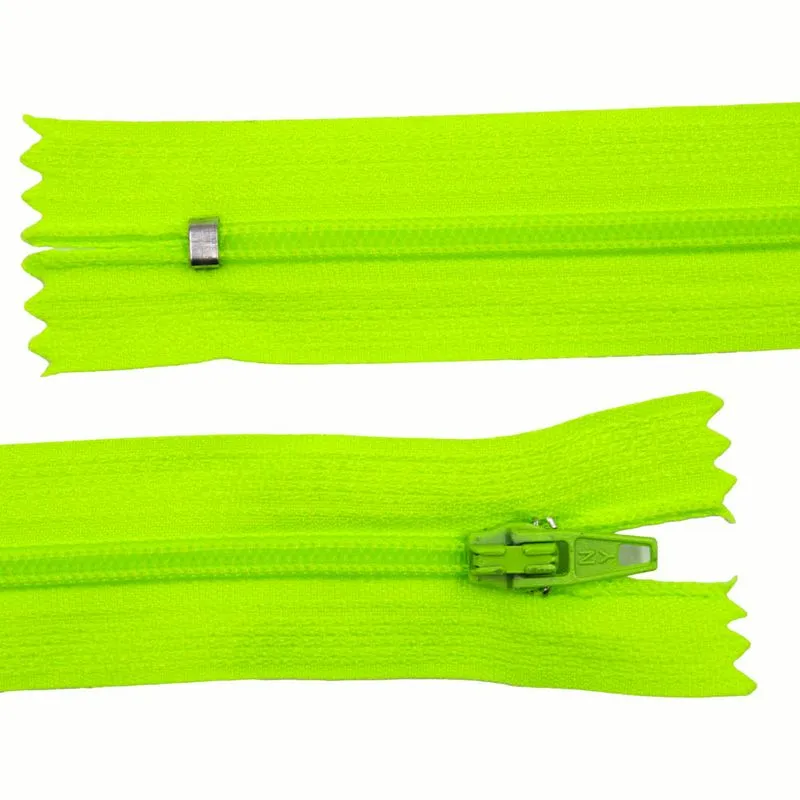 Zíper Comum 50Cm Em Nylon Com 01 Unidades 036M - Verde Neon 036