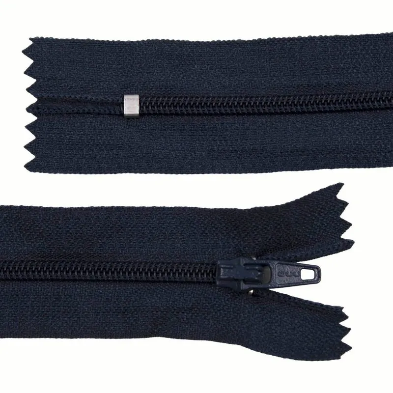 Zíper Comum 50Cm Em Nylon Com 01 Unidades 231 - Azul Marinho
