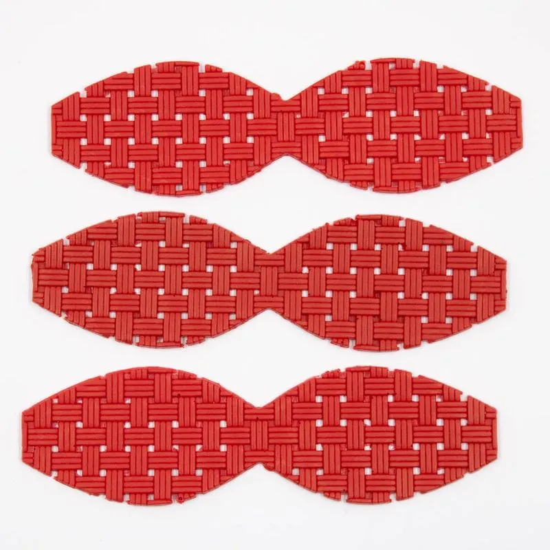 Laço Junino Emborrachado De Palha 13,5X04cm Com 05 Unidades 201 - Vermelho
