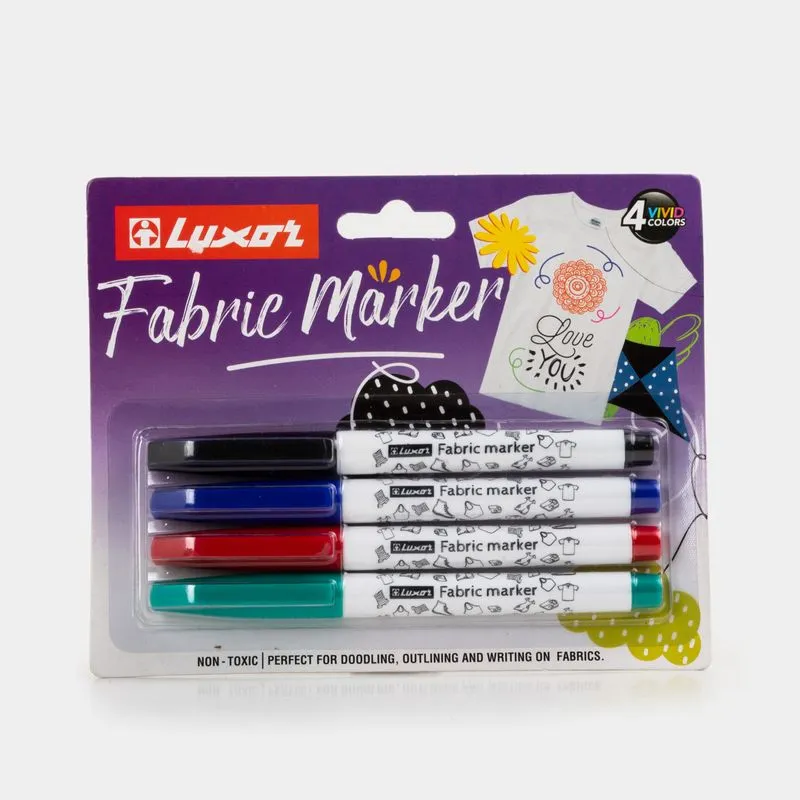 Marcadores Luxor Fabric Marker x 4 unidades