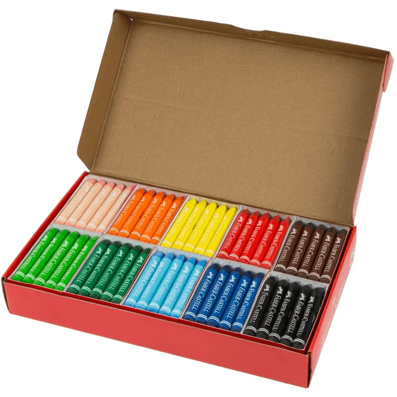 Faber-Castell Jumbo Wax Crayons Assorted Classpack 200 SuperOffice