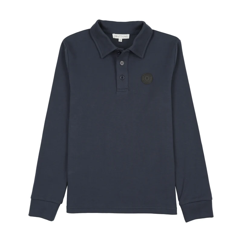 3 BUTTONS NAVY CLASSIC POLO 10