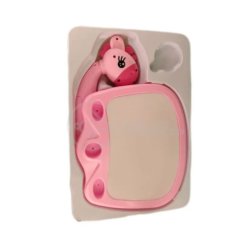 Projetor para Desenho Infantil Mesa de Desenhos Interativos Infantil Girafa Rosa para Pintura e Aprendizagem com Discos Projetor para Desenho Infantil Mesa de Desenhos Interativos Infantil Girafa Rosa com Discos