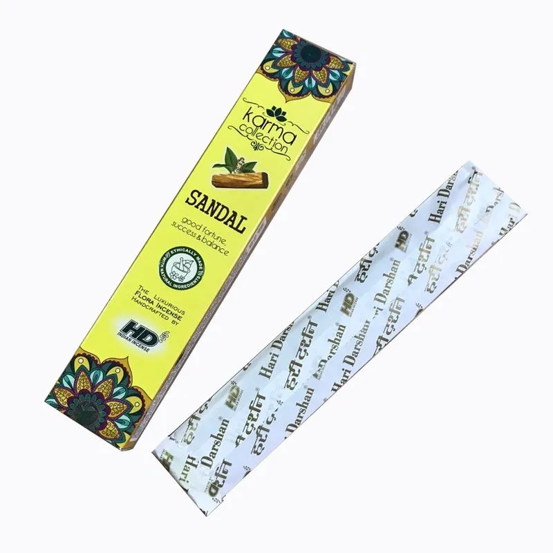 Incenso Indiano Massala Karma Collection - Sândalo - Caixa 15Gr - Hari Darshan