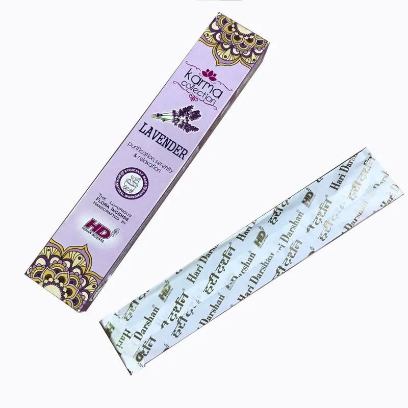 Incenso Indiano Massala Karma Collection - Lavanda - Caixa 15Gr - Hari Darshan