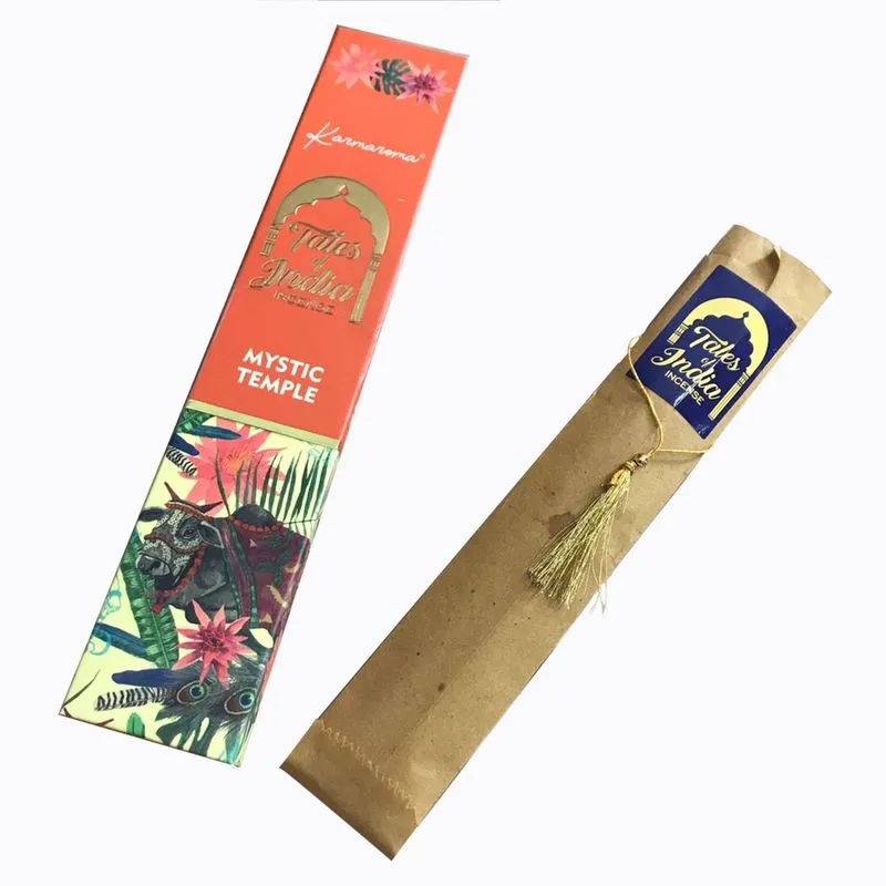 Incenso Indiano Massala Tales of India - Mystic Temple - Caixa 15Gr - Hari Darshan