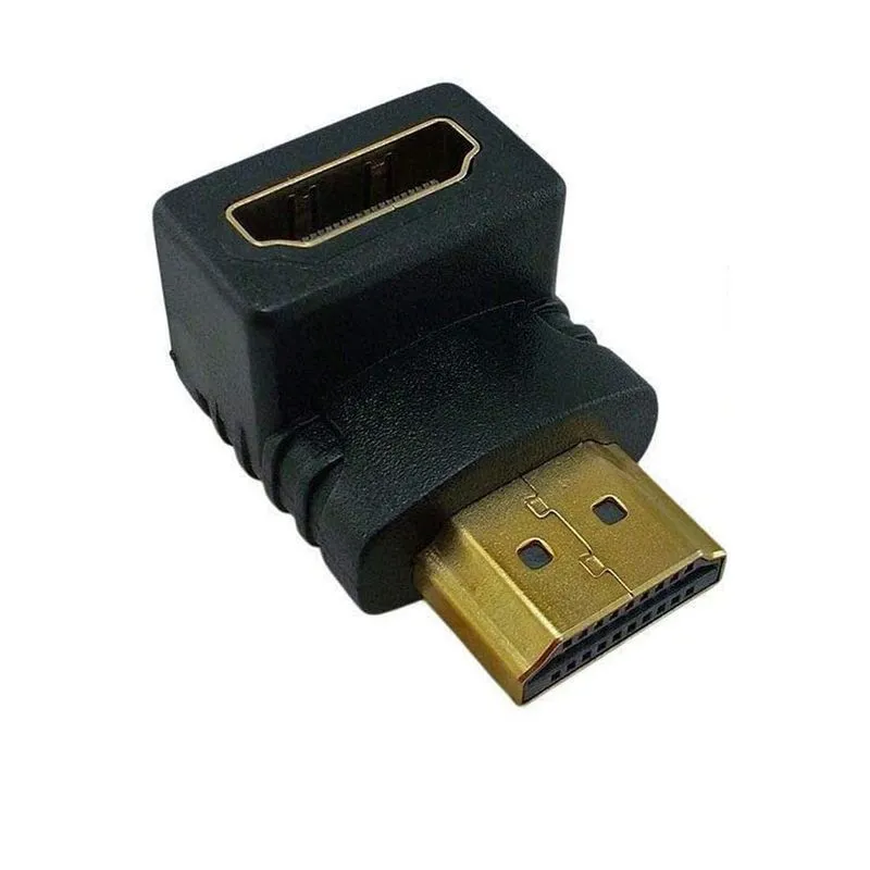 Emenda hdmi Adaptador 90 Graus hdmi Macho x Fêmea em L
