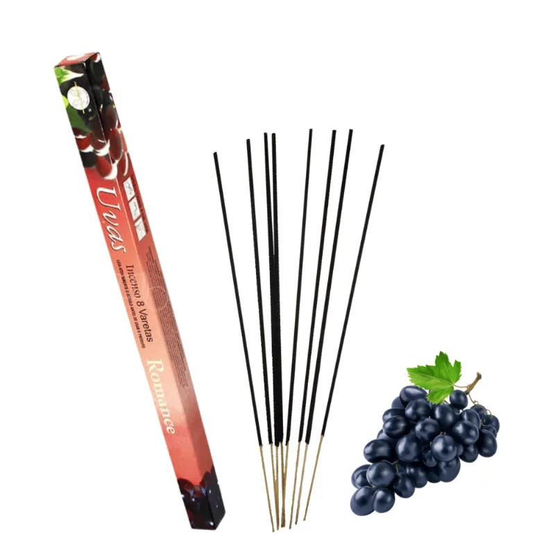 Incenso em Vareta c/ 8 Unidades - Uva - Un Flute