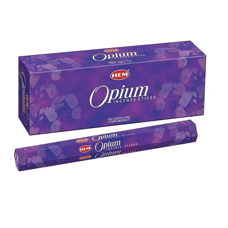 Varetas De Incenso Hem Opium - Caixa Com 120 Varetas (6x20)