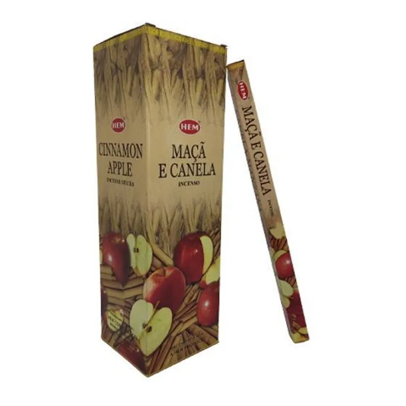 Incenso Natural Hem - Maçã E Canela 8 Varetas