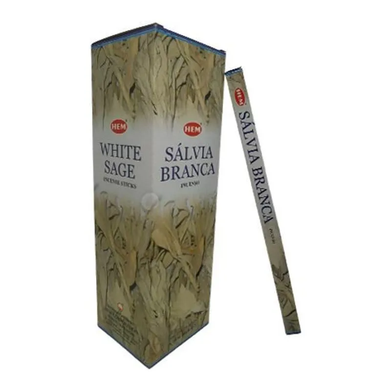 Incenso Natural Hem - Sálvia Branca 8 Varetas