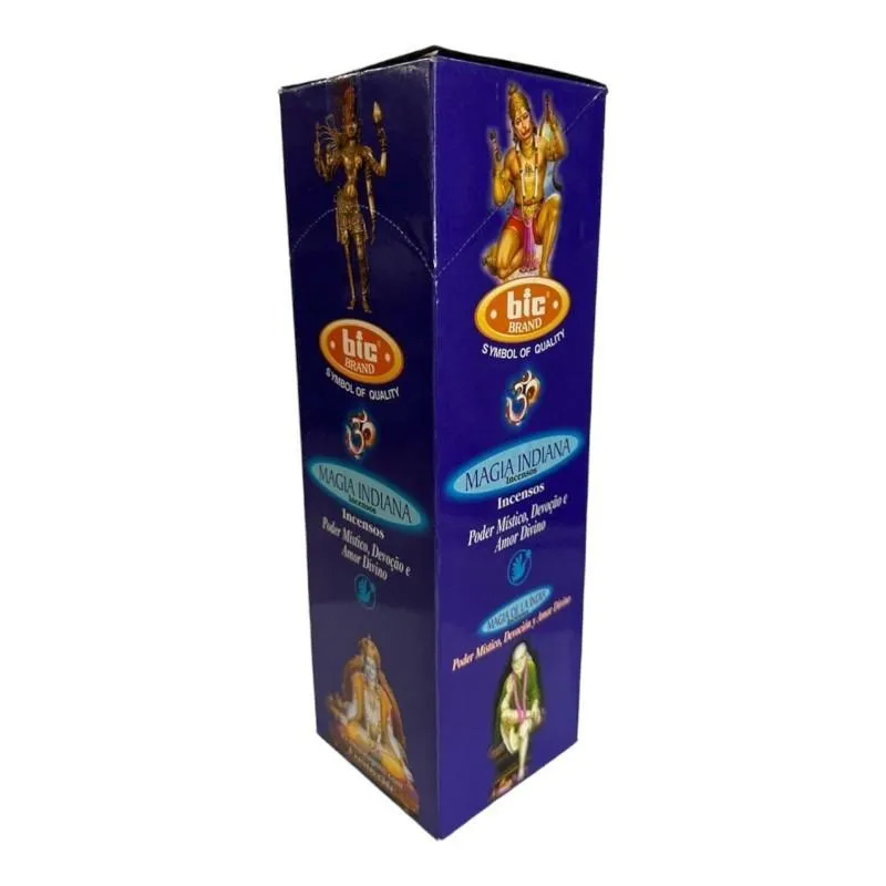 Incenso Indiano Bic Magia Indiana 25 Caixas Com 8 Varetas