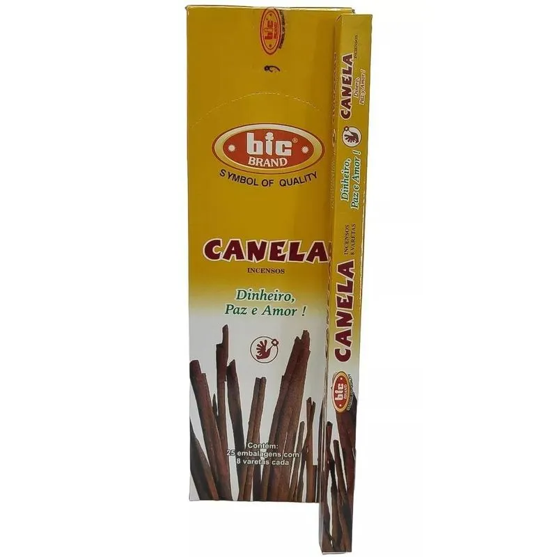 Incenso De Canela Bic Cx Fechada 25 Und