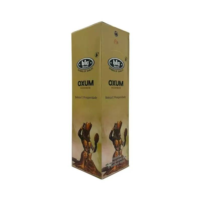 Incenso Indiano Bic Oxum 25 Caixas Com 8 Varetas