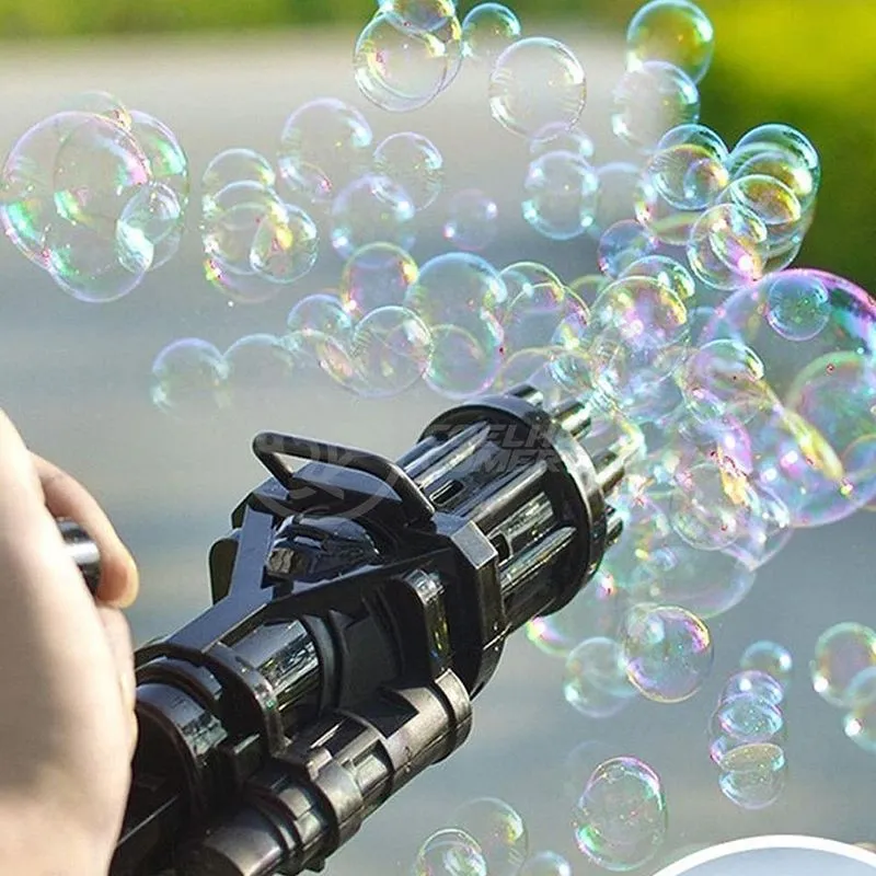 Brinquedo de Bolhas Máquina Elétrica Tiktok Lança Bolhas Mágica Infantil para Crianças e Pets Preto Smart Bracelet Brinquedo de Bolhas Máquina Elétrica Tiktok com 8 Saídas Infantil e para Pets Preto Smart Bracelet