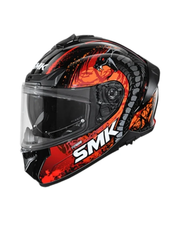 SMK TYPHOON REPTILE DECORADO CASCO DE MOTO BRILLO (GL273) XL / BRILLO (GL273)