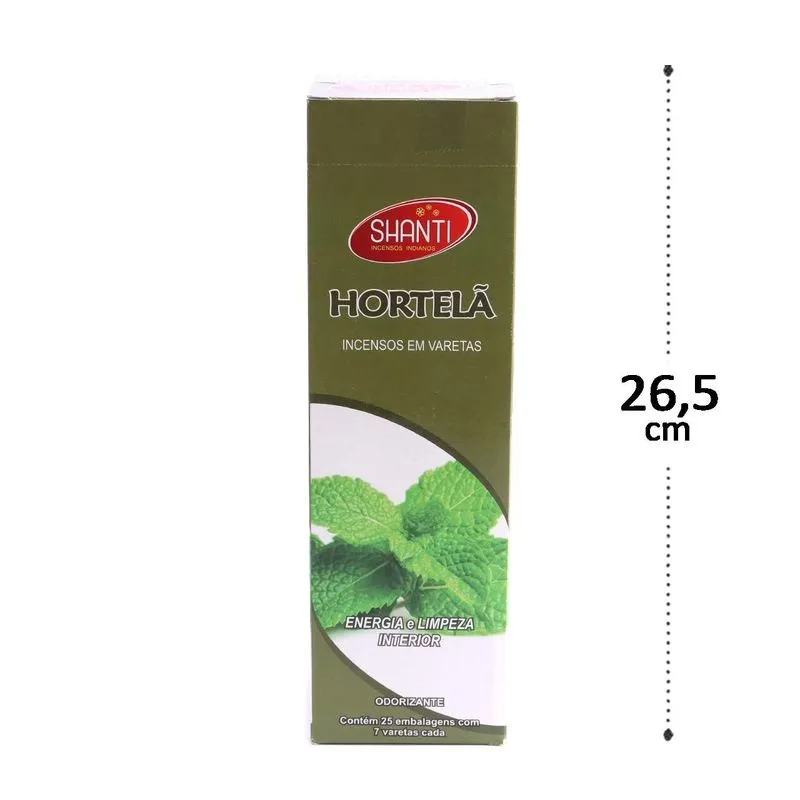 Incenso Com 25 Caixas Hortelã - Tudo Em Caixa