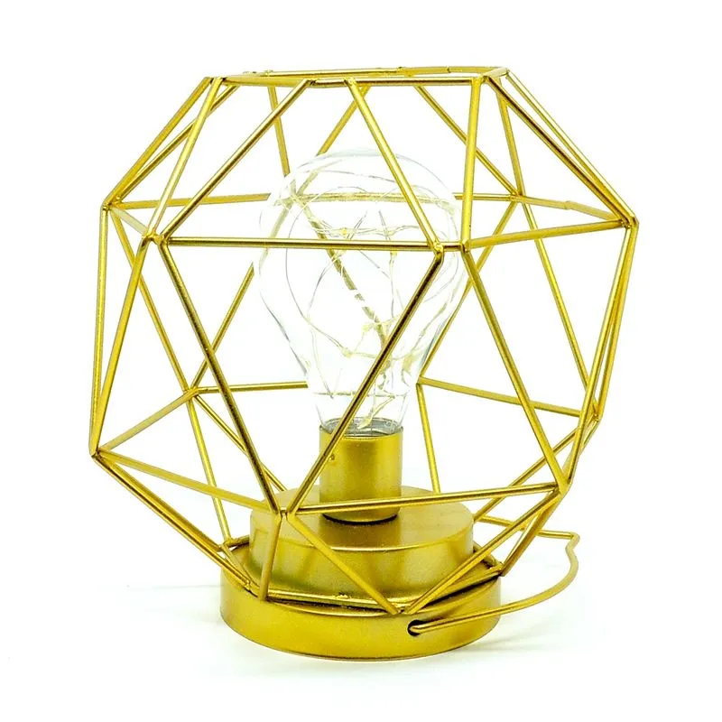 Luminária de Mesa Aramada Gold