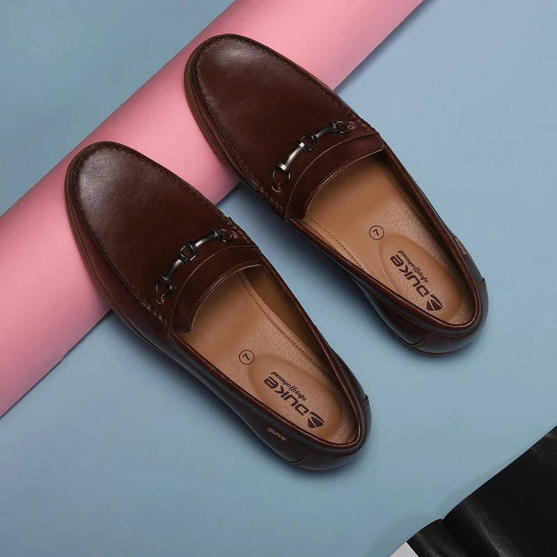 Duke Men Loafers (FWOL712) UK 9 / Brown / Solid