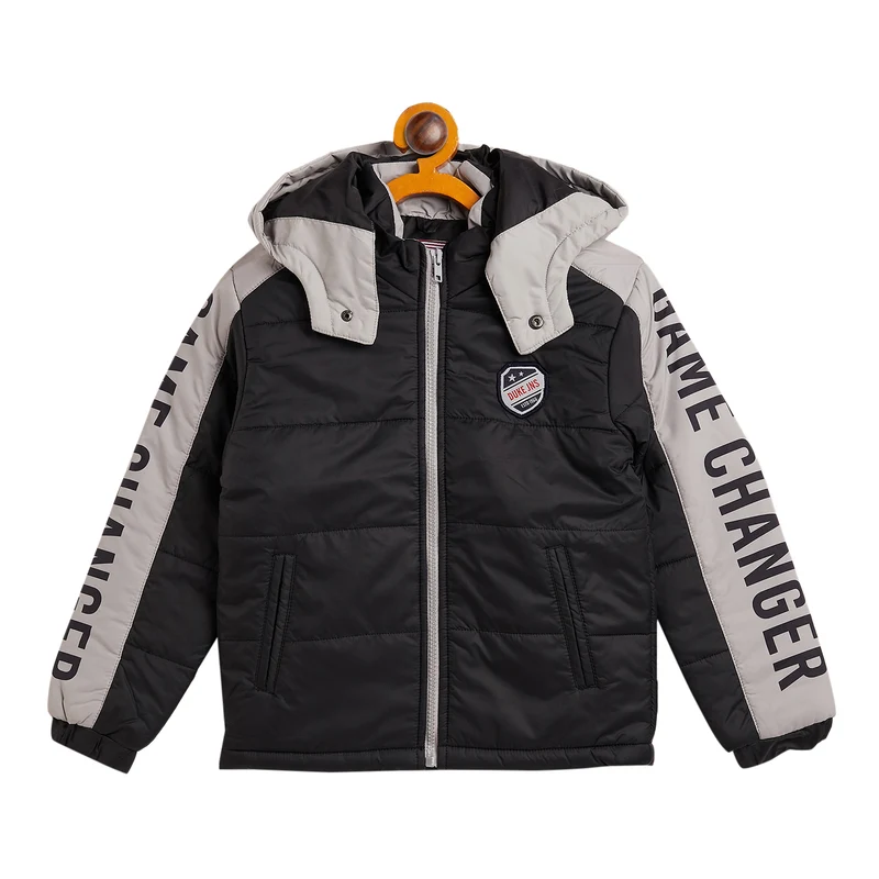 Duke Stardust Boys Full Sleeve Colorblock Jacket (SDZ1186) Grey / 30 / Colorblocked