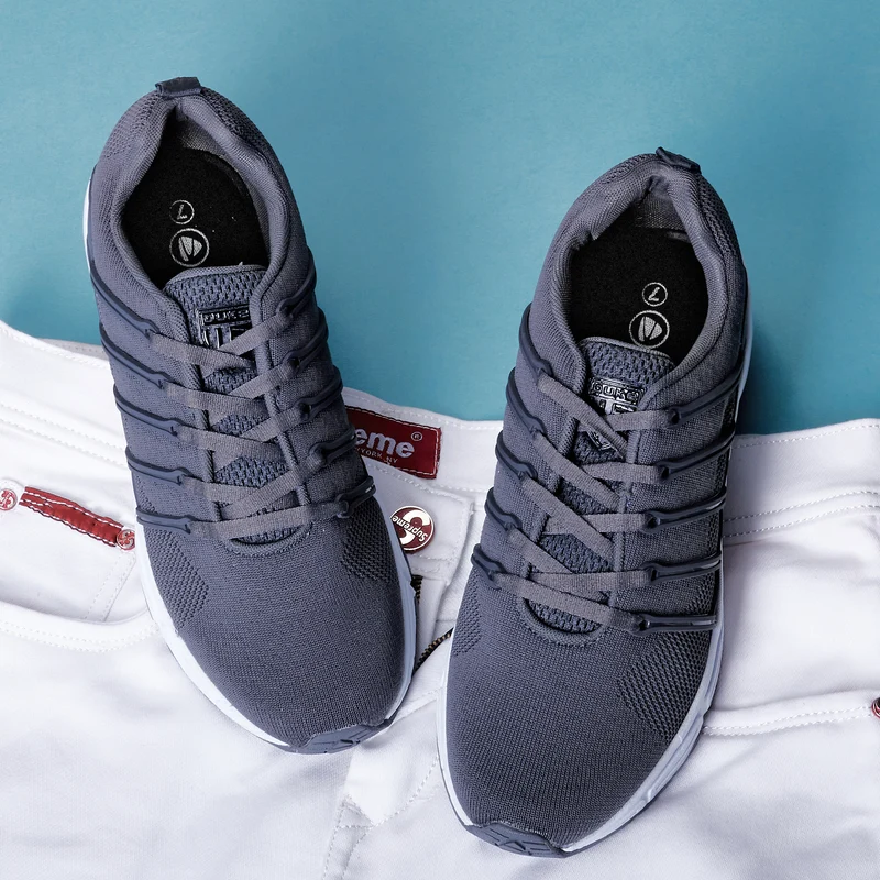Duke Men Sports Shoes (FWOL1315) UK 6 / Grey / SOLID