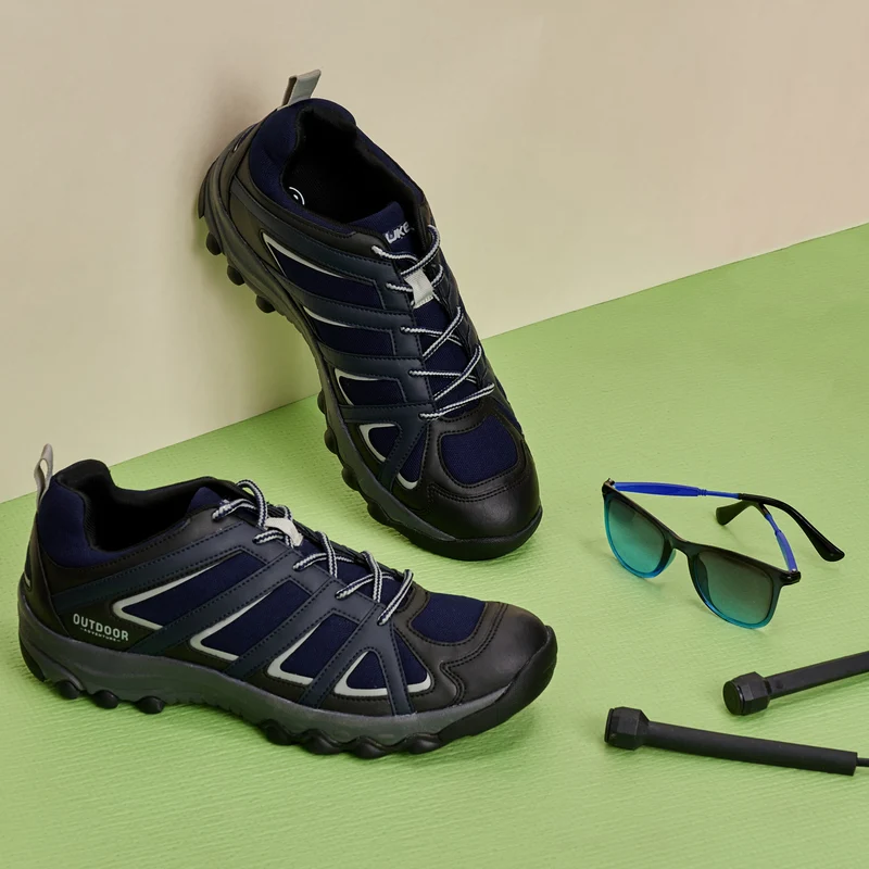 Duke Men Trekking Shoes (FWOL800) UK 8 / Navy / Solid Contrast