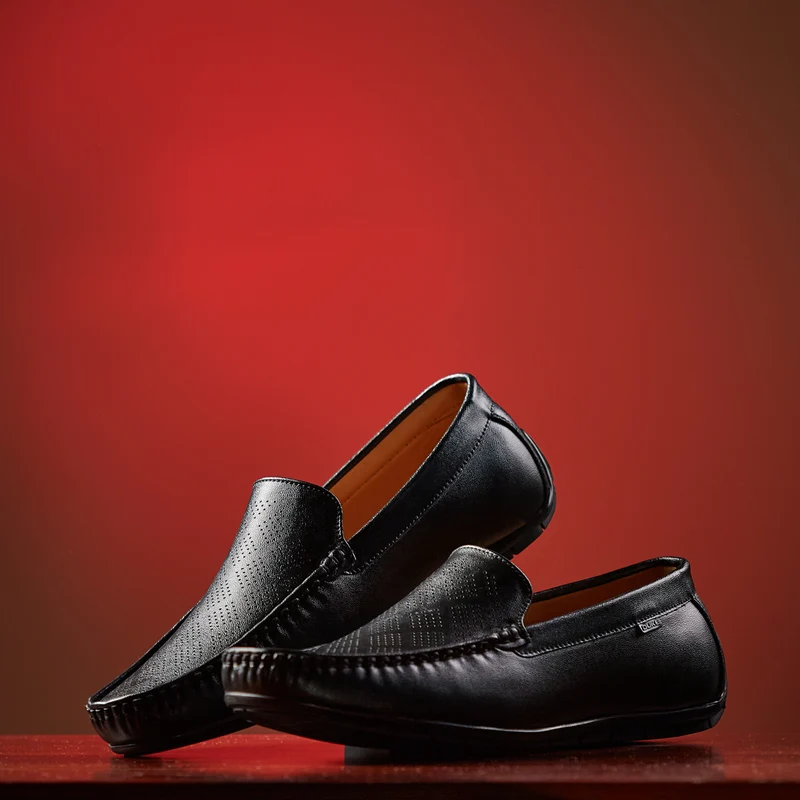 Duke Men Loafers (FWOL544) Black / UK 7 / Solid