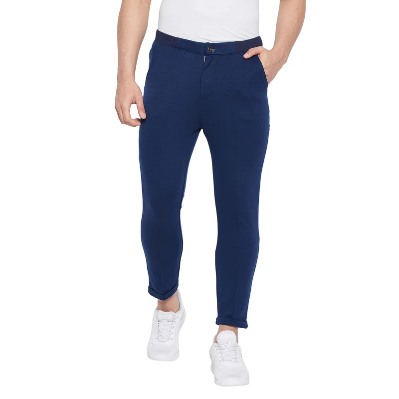 Duke Stardust Men Tapered Fit Track Pant (LF5561) L.Navy / M / Solid