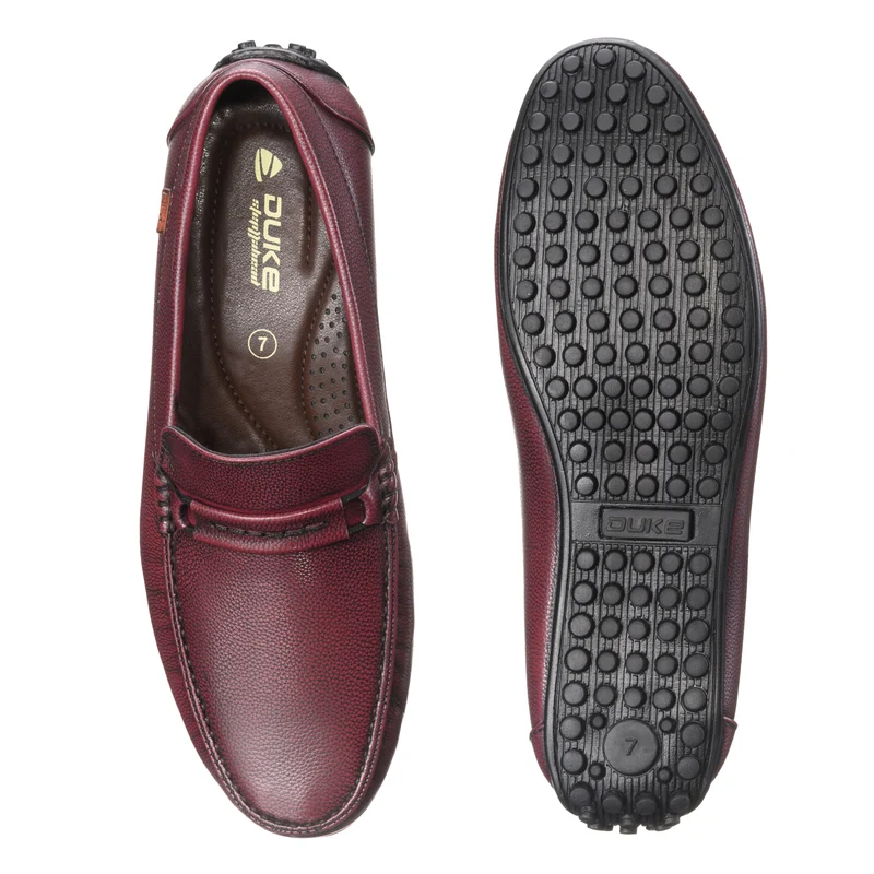 Duke Men Loafers (FWOL731) UK 8 / Cherry / Solid