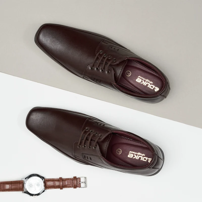 Duke Men Formal Shoes (FWD5010) UK 11 / Tan / Solid Contrast