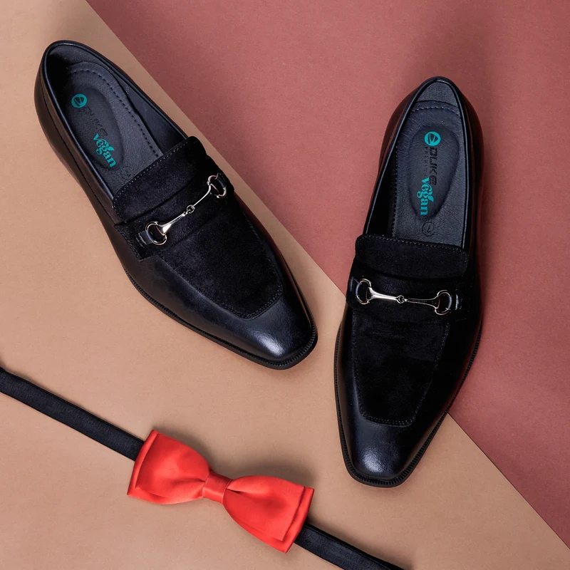Duke Men Formal Shoes (FWOL764) Black / UK 10 / Solid Contrast