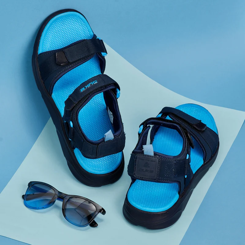 Duke Men Sandals (FWOL3042) UK 9 / Navy Blue / Solid Contrast