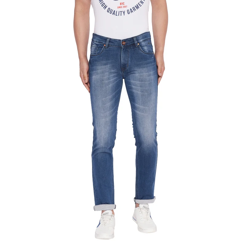 Duke Stardust Men Slim Fit Jeans (ONSD5078) Medium Blue / 36 / Washed