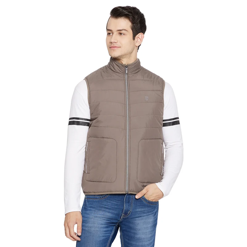 Duke Urban Men Sleeveless Jacket (SDZ915) L / Mouse / Solid