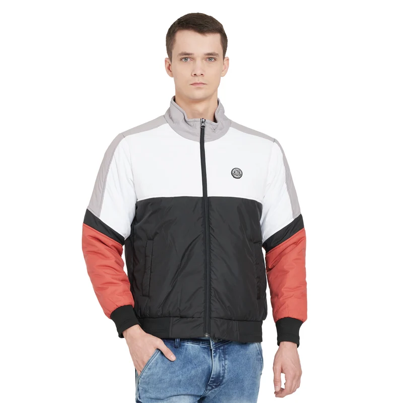 Duke Urban Men Full Sleeve Jacket (SDZ838) Black / S / Colorblock