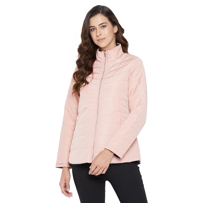 Duke Urban Women Full Sleeve Jacket (SDZ6715) XXL / Pink / Solid