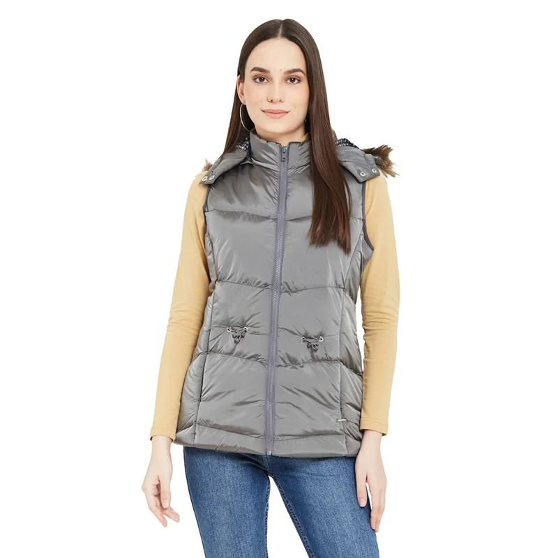 Duke Urban Women Half Sleeve Jacket (SDZ6718) Grey / M / Solid